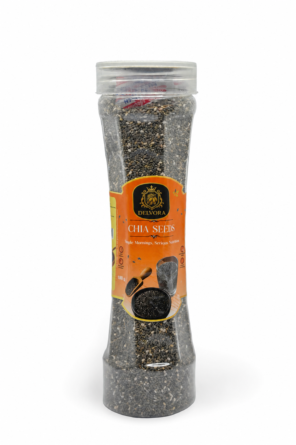 Delvora Premium Chia Seeds 180g | Natural Plant-Based Seeds