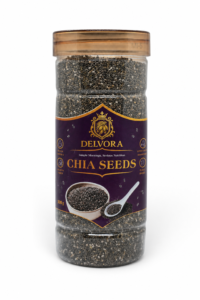 Delvora Premium Chia Seeds 300g | Natural Plant-Based Seeds