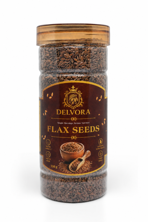 Delvora Premium Flax Seeds 380g | Natural Alsi Seeds