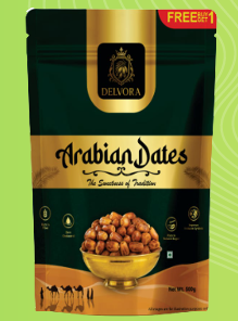 Delvora Premium Arabian Dates 500g | Naturally Sweet & Delicious Dates