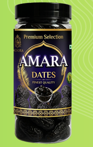 Delvora Premium Amara Dates 400g Jar | Naturally Sweet & Delicious Dates