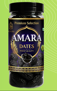 Delvora Premium Amara Dates 400g Jar | Naturally Sweet & Delicious Dates